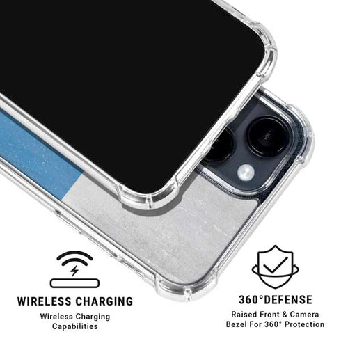 Russian Flag Distressed iPhone 15 Clear Case